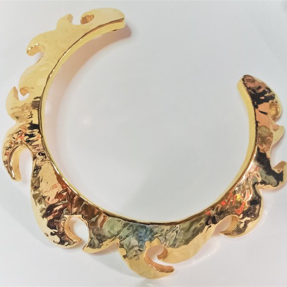 Vintage Christian Lacroix Cutout Sun Necklace